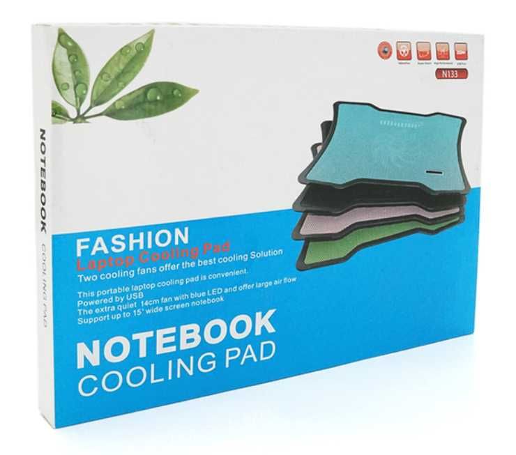 Охлаждающая Подставка под ноутбук Pccooler 10-15" 140mm BLUE LED