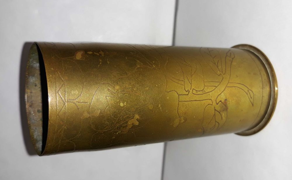 Francuska łuska do działka 37mm Puteaux 1916 rok- sztuka okopowa