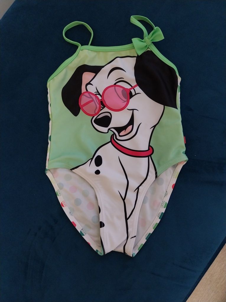 Stroj kąpielowy na 3-4 lata z motywem disney 101 dalmatyńczyków