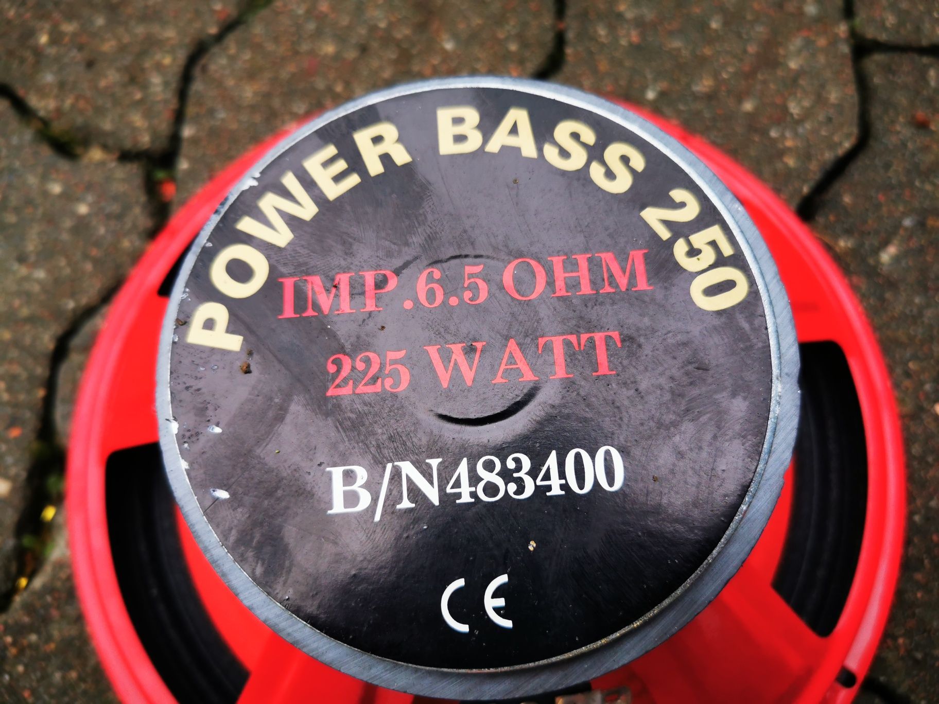 Głośniki basowe POWER BASS 225W 25cm z Niemiec