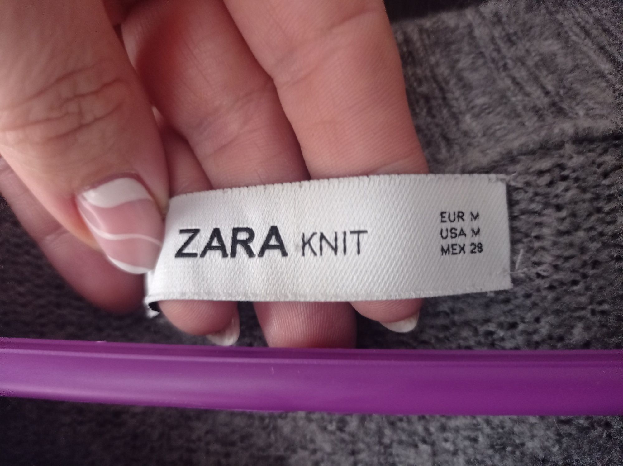Bluzka ciepły sweter firmy ZARA rozmiar M L ciepły