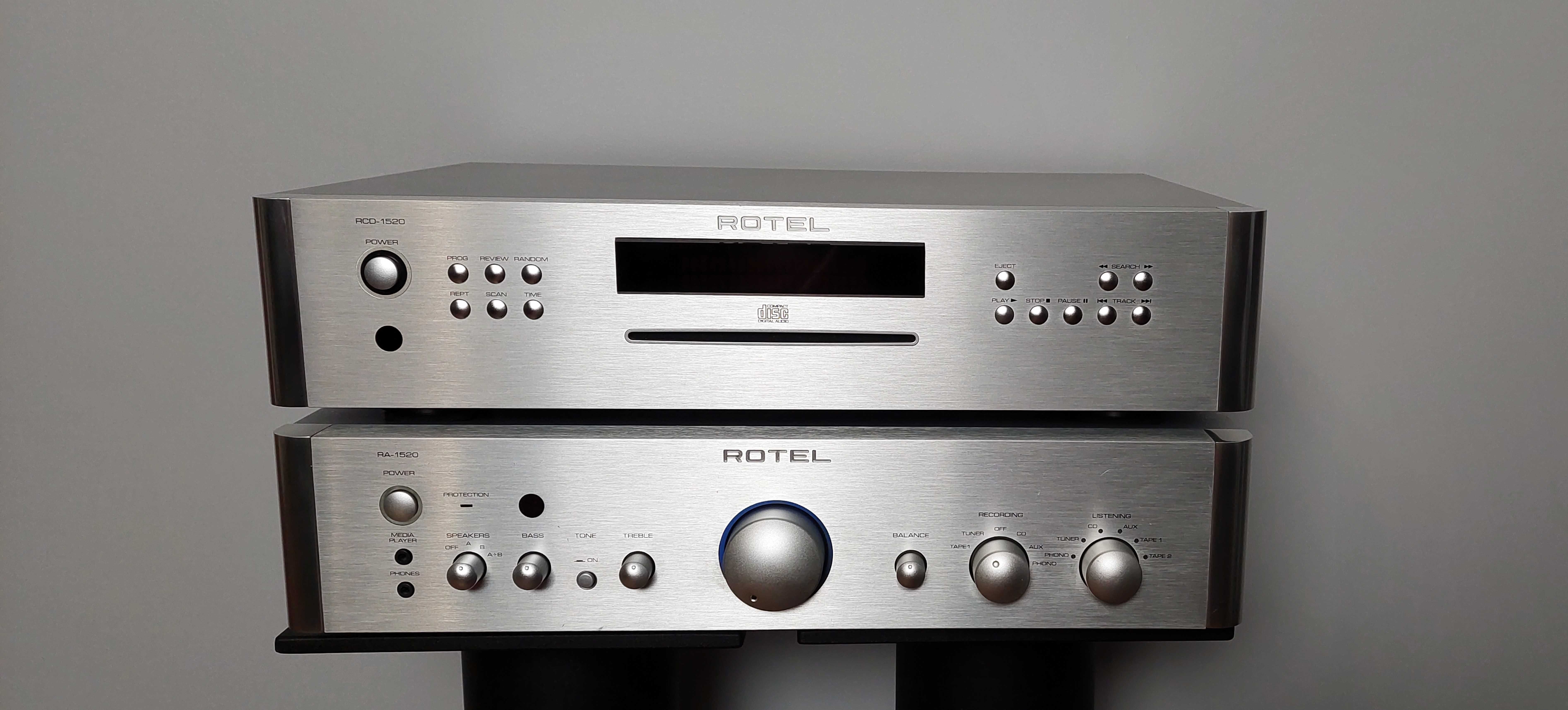 ROTEL RA-1520 + RCD-1520 wzmacniacz zintegrowany + odtwarzacz CD