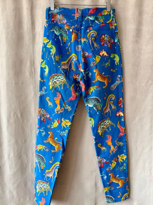 #Versace, Spodnie, Jeans, Couture, Kolor, Print, Rozmiar M
