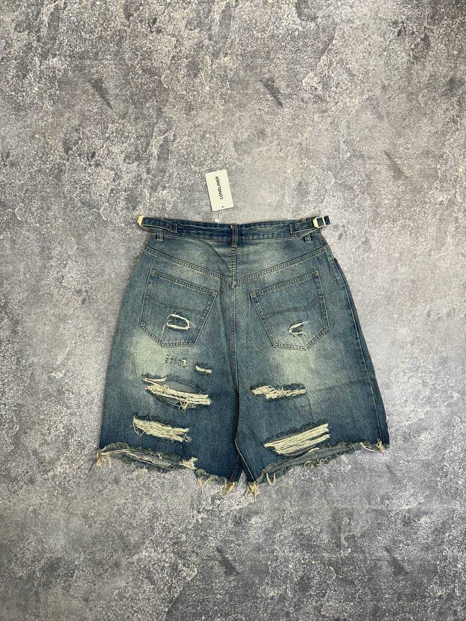 Шорти baggy сині шорты синие голубі distressed archive opium M