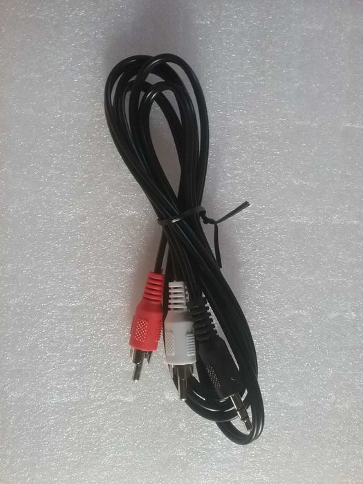 Аудио кабель aux 3.5 jack rca stereo тюльпаны мини джек 1.5 метров