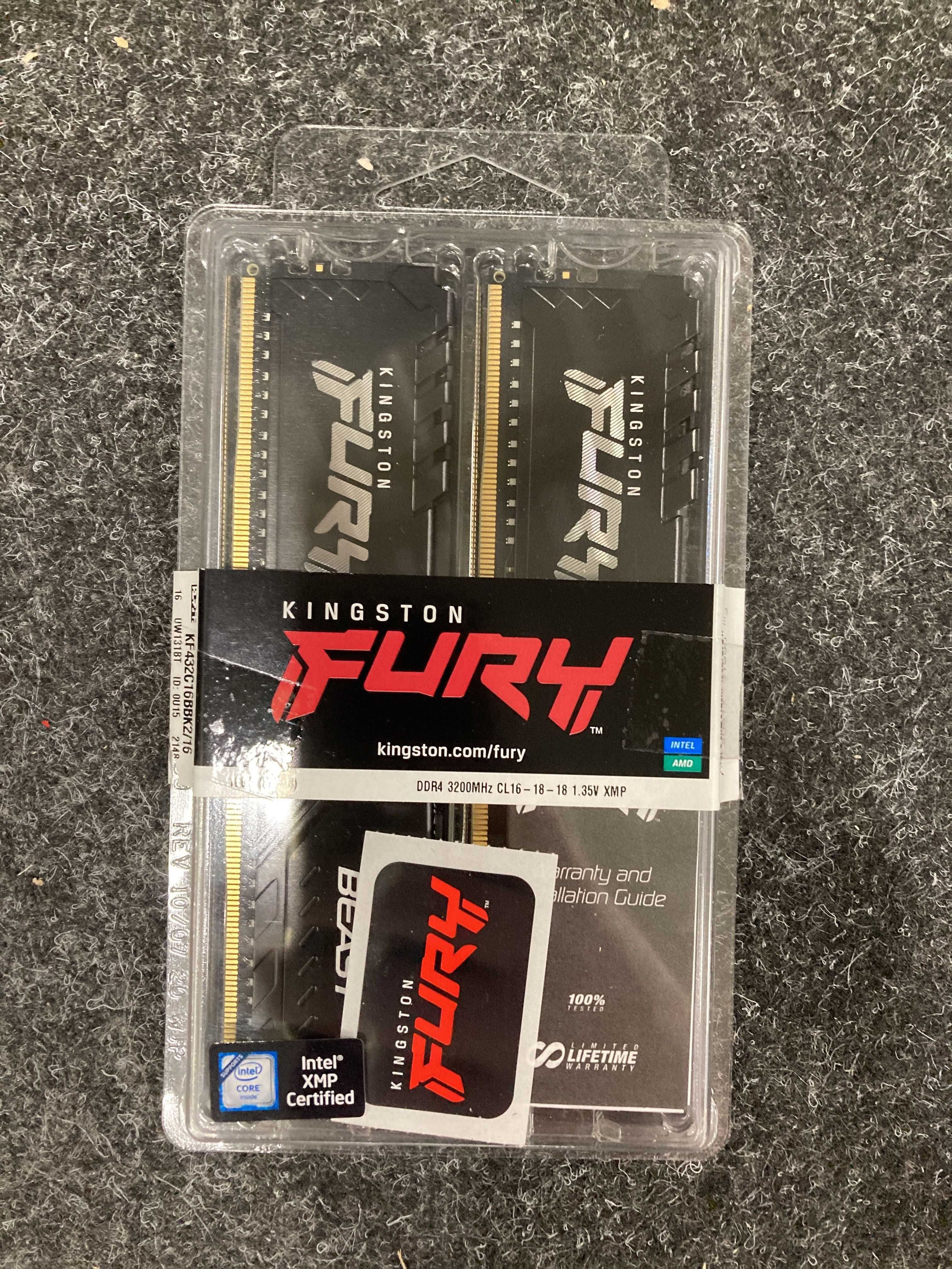 Memorias DDR4 Kingston HyperX Fury Beast 16gb - 3200mhz