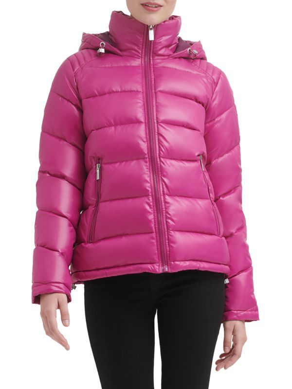 Damska kurtka puchowa w kolorze różu GUESS XS,S,M,L