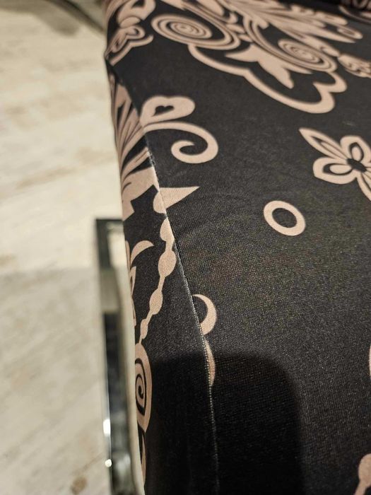 Pokrowce na krzesła glamour elastyczne uniwersalne wzór 4 sztuki