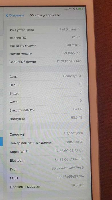 iPad mini 64Gb WiFi+CELL