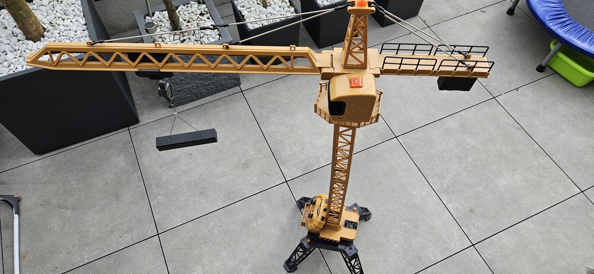 Ogromny żuraw zdalnie sterowany rc dźwig 130 metal + pilot