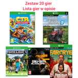 Zestaw 20 gier Xbox one oraz Xbox series