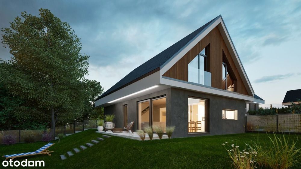 Dom wolnostojący Więcławice Stare prywatny ogród 745m2 gm. Michałowice