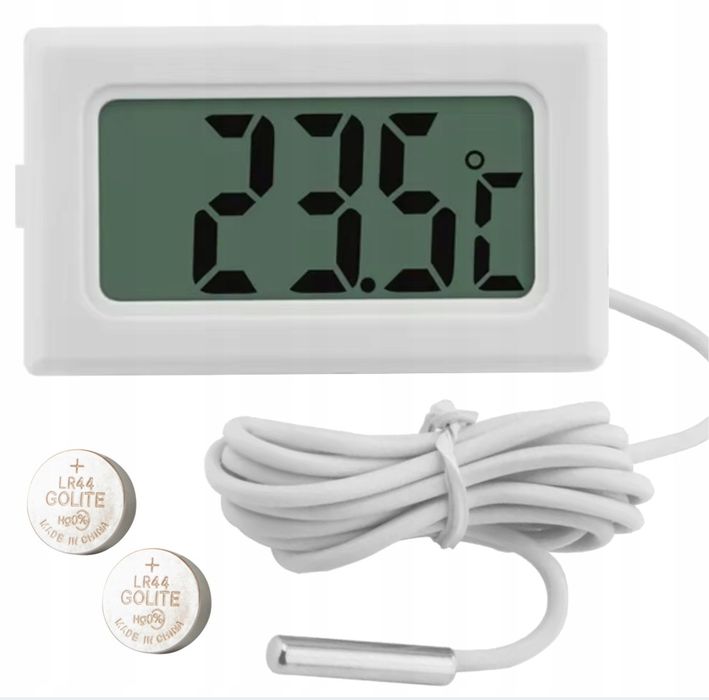 Nowy Termometr elektroniczny z sondą do akwarium terrarium domu