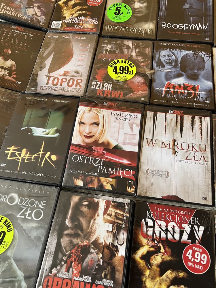 22 x Kino Grozy Komplet płyty DVD Horror Folia Zombie