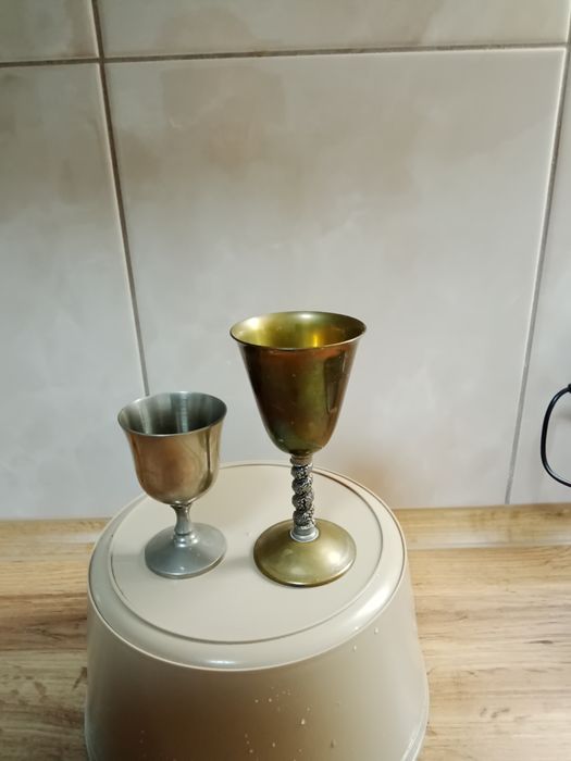 Бокалы.Латунь.Латунь покрытая серебром.Испания.Португалия.