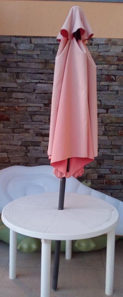 0: Mesa + Cadeiras + Parasol de jardim