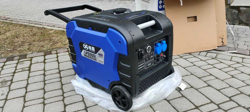 ТИХІ генератор інвенторний бензиновий 2.4-5,8 кВт чиста синусоїда нови