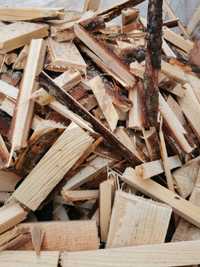 Drewno rozpałkowe pocięte kominkowe zrzyny dostawa gratis