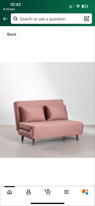 Sofá cama rosa queimado - Sklum