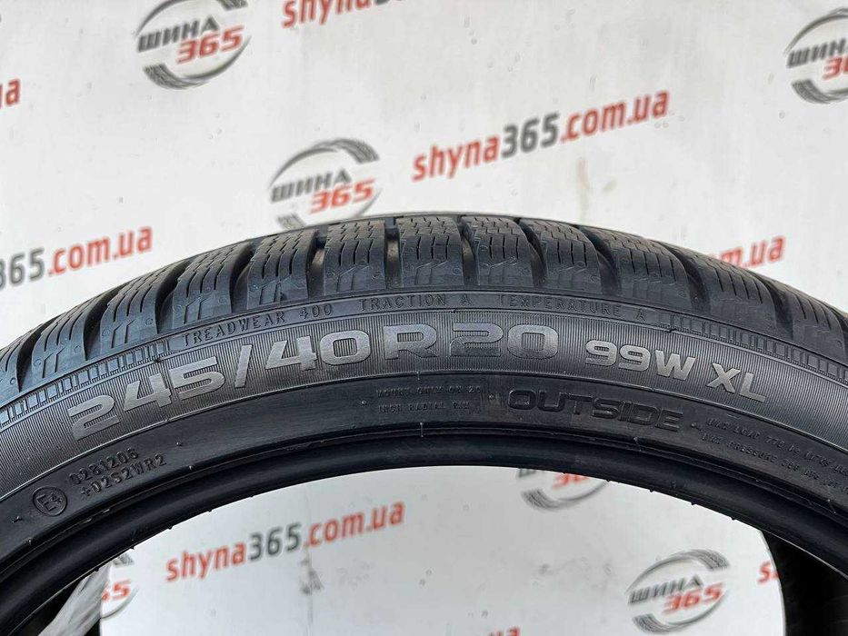 Шини б/в зимові 245/40 R20 NOKIAN WR A4 7mm