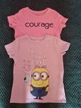 Dwa śliczne nowe t-shirty dla dziewczynki Sinsay roz.128