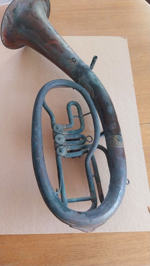 Stara tuba altowa sygnowana AMATI Kraslice instrument muzycz