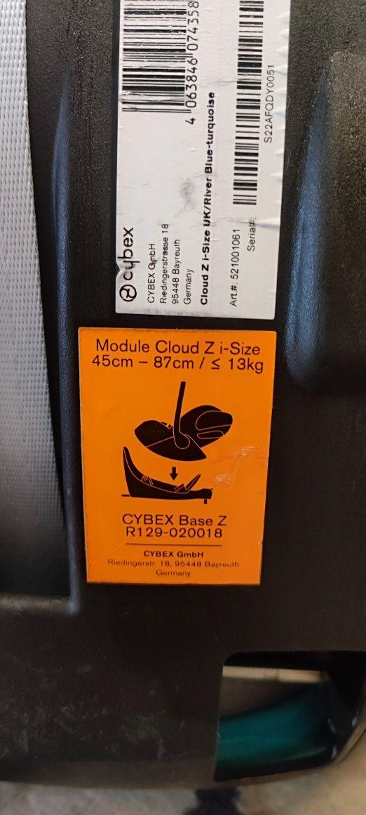 Автолюлька Cybex Cloud Z platinum