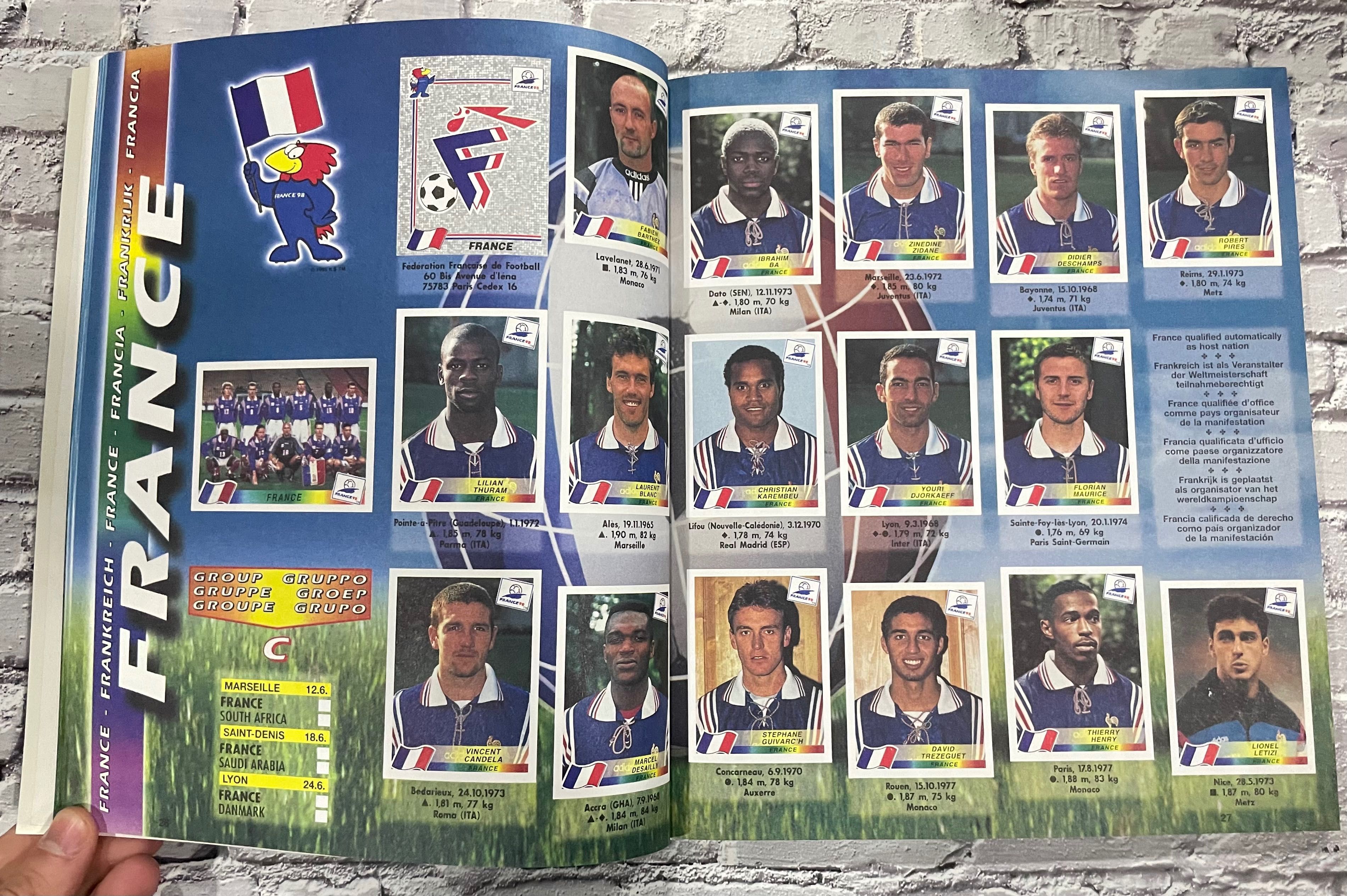 Panini Super Mondiale France 98 World Cup журналы