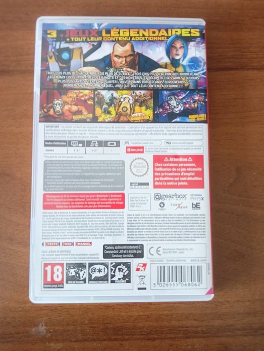 Borderlands 1 Nintendo switch