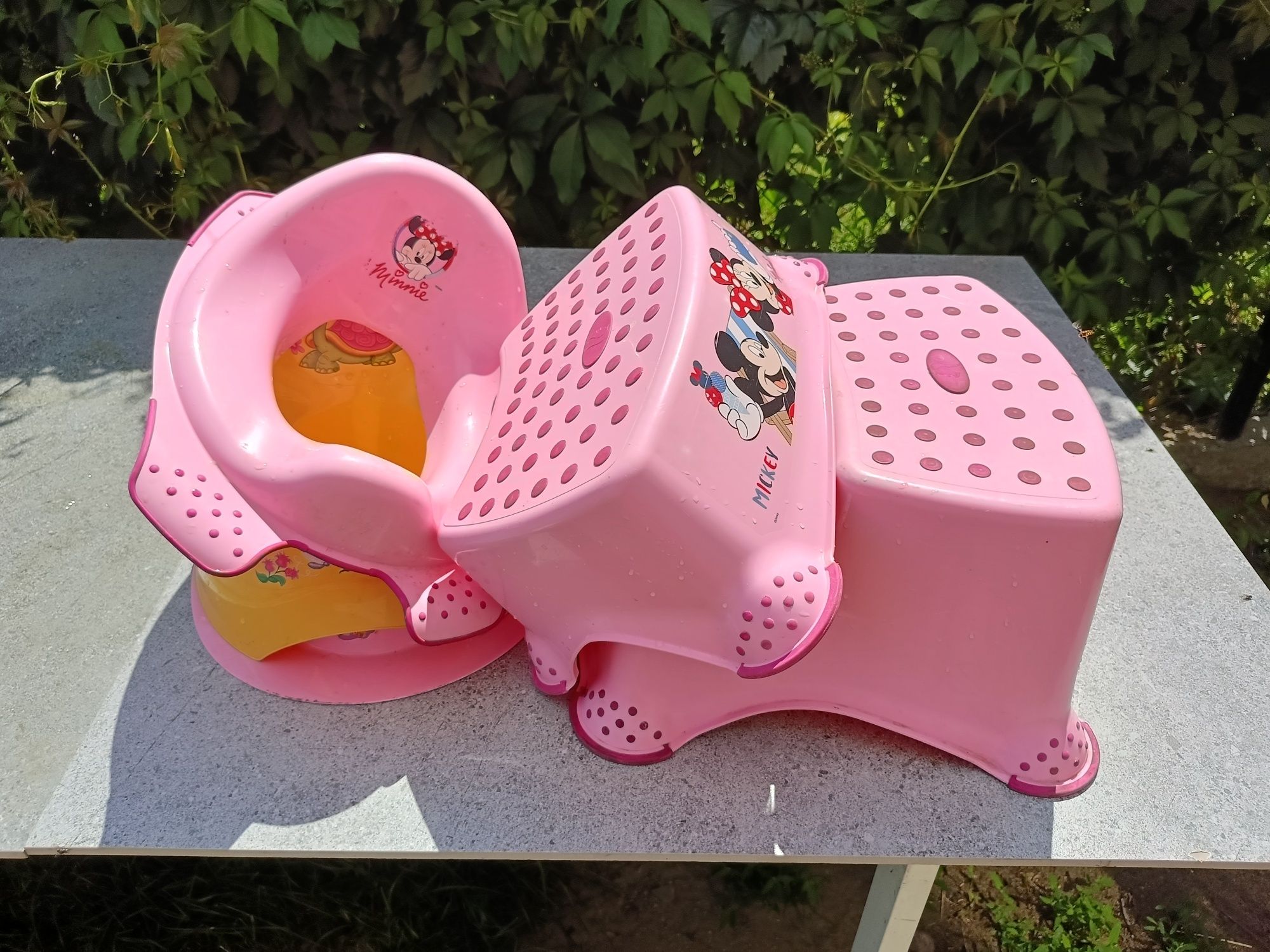 Nakładki na toaletę, schodki, nocnik komplet Disney Minnie Mouse