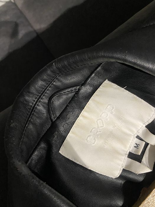 Kurtka ramoneska Cropp biker jacket skórzana