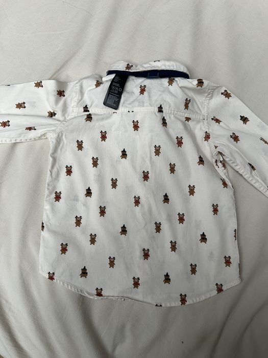 Elegancka świąteczna koszula z Muchą H&M 80