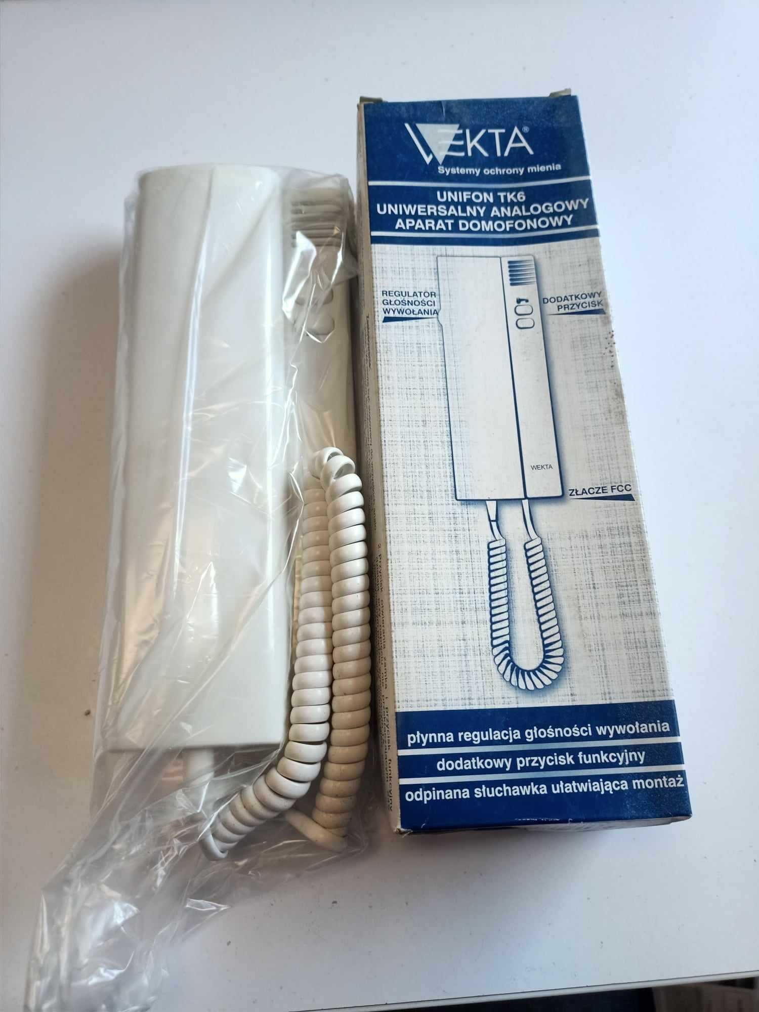 Słuchawka, unifon, domofon, TK6 WEKTA