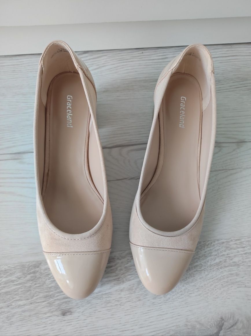 Czółenka damskie deichmann graceland jak nowe rozm 37