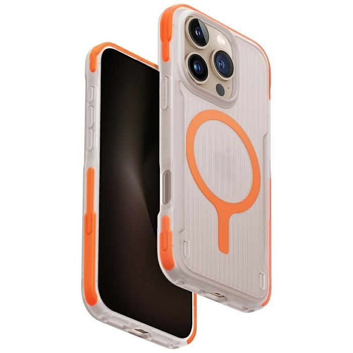 16 Pro Etui Combat Active Uniq Magclick Charging Iphone Pomarańczowy