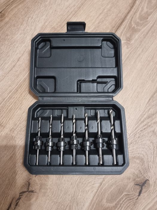 Zestaw wierteł do drewna z ogranicznikami głębokość marki PARKSIDE 7st