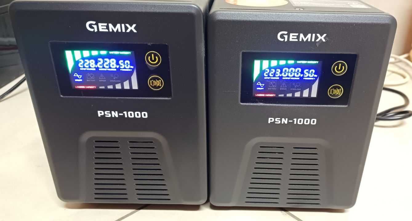 джерело безперебійного живлення інвертор дбж GEMIX 12в чиста синусоїда