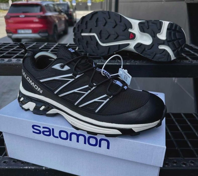 Мужские кроссовки Саломон черные Salomon сеточка