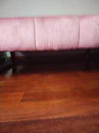 sofá-cama cor de rosa