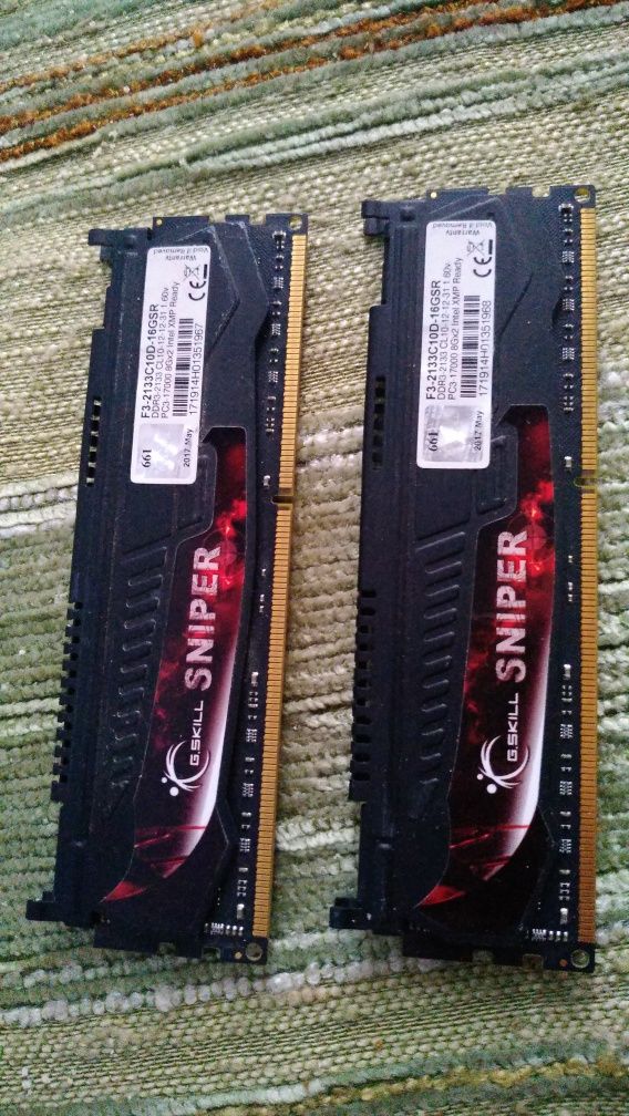 Оперативная память 16 gb DDR 3 2133-2400