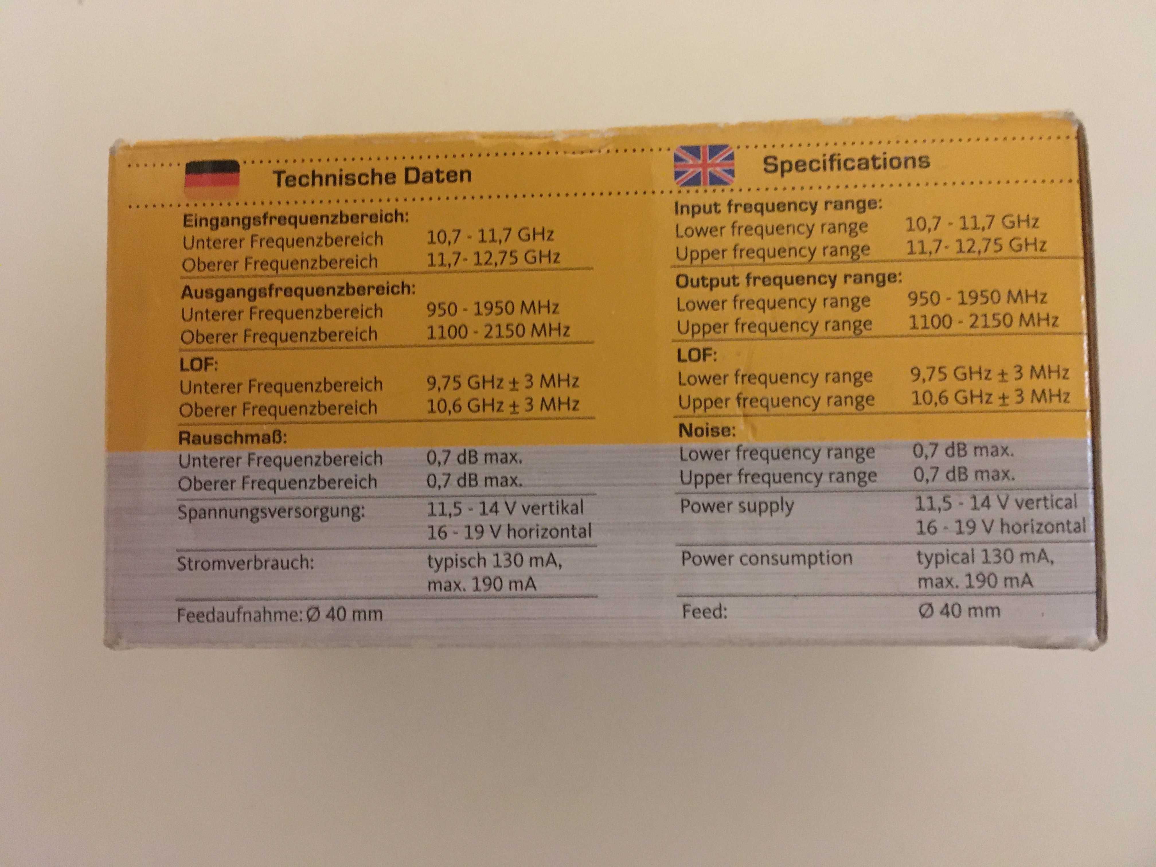 Konwerter  TechniSat Universal Single 2 X