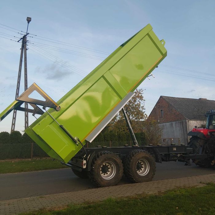 Tandem wywrotka 20T skorupa szerokie koła joskin mamut beco