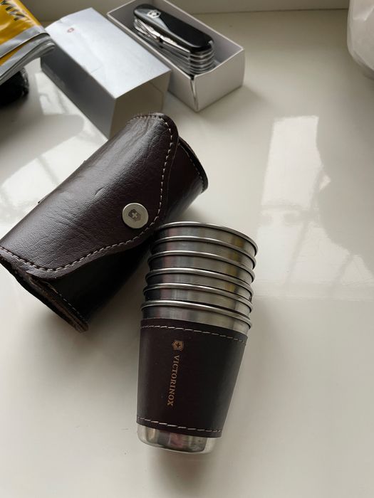 Рюмки ( чарки) стакани похідні туристичні. Нержавійка 6 шт 75 мл