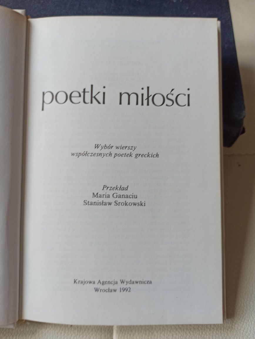 Poetki miłości, wybór wierszy poetek greckich