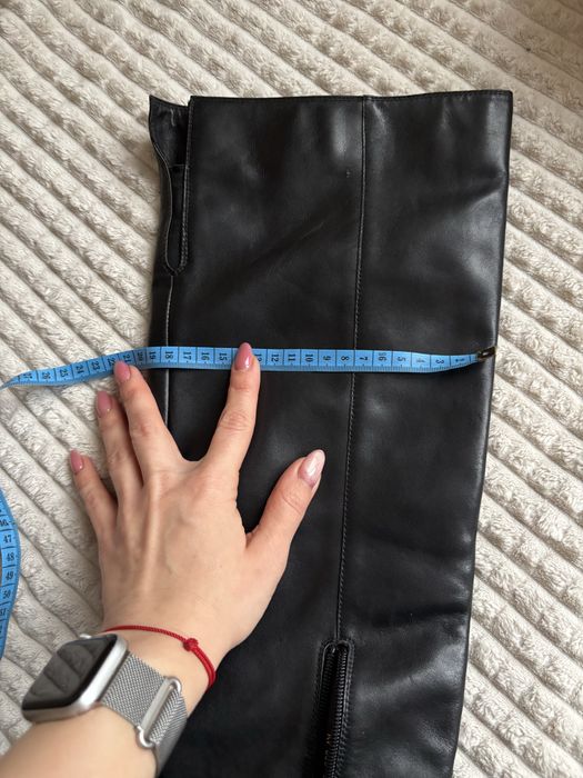 Високі жіночі чоботи/ сапоги натуральна гкіра 38 розмір