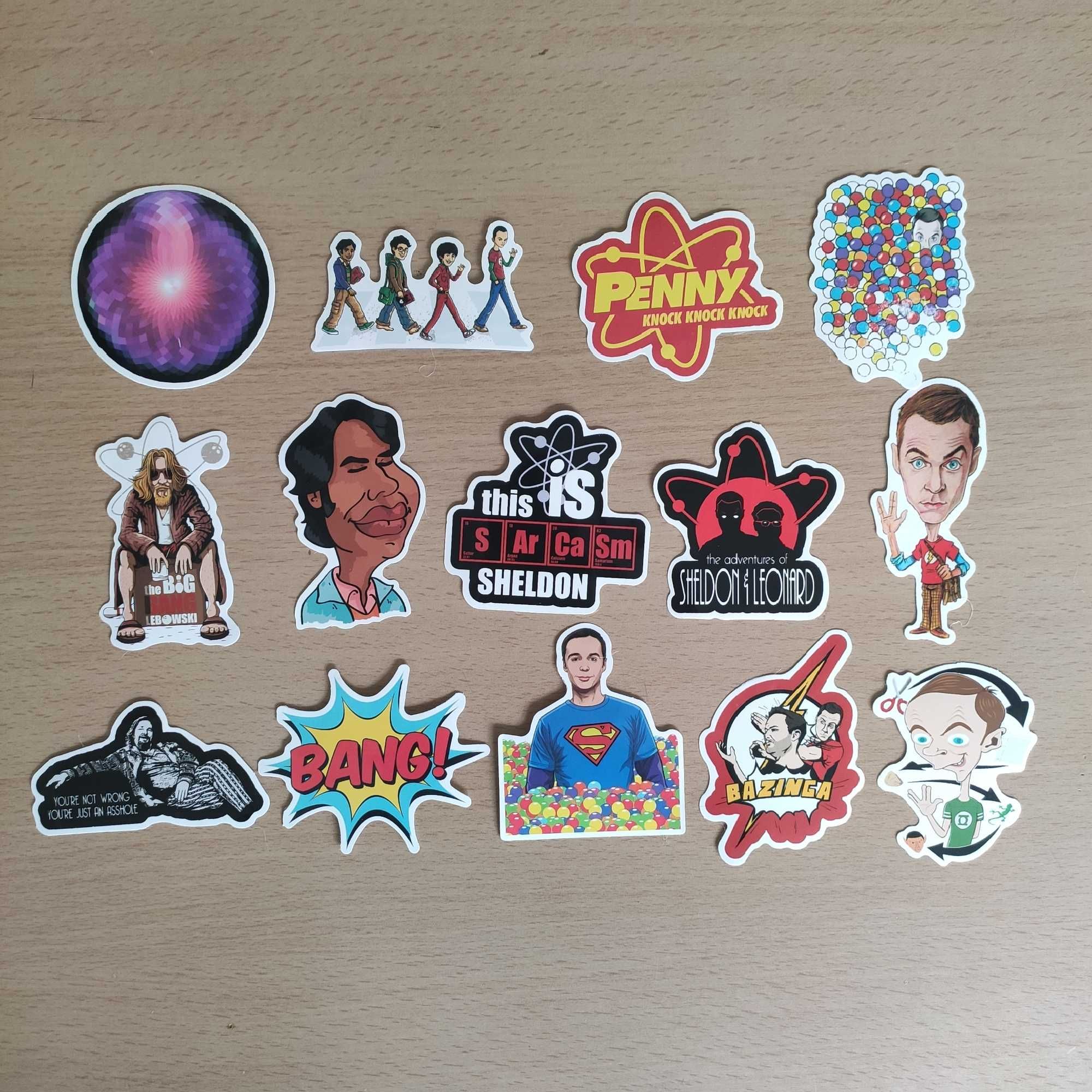 Packs 50 Autocolantes Stickers Adesivos Big Bang Theory