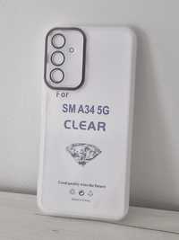 Protective Lens Case do Samsung Galaxy A34 5G biały clear