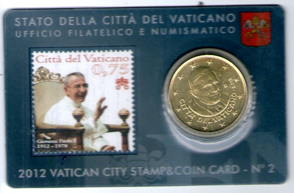 Vaticano 2010/13 (Stamp & Coincard 1-4) DESCONTO 15% (tempo lmitado)