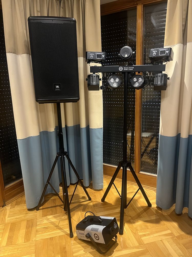 Obsługa imprez wynajem głośnik jbl eon 712 oświetlenie nagłośnienie