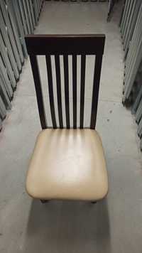 5 krzeseł masywne skórzane - cena za komplet
